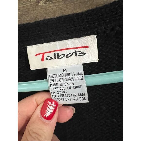 Talbots vintage wool cardigan Sweather size medium - Picture 3 of 7